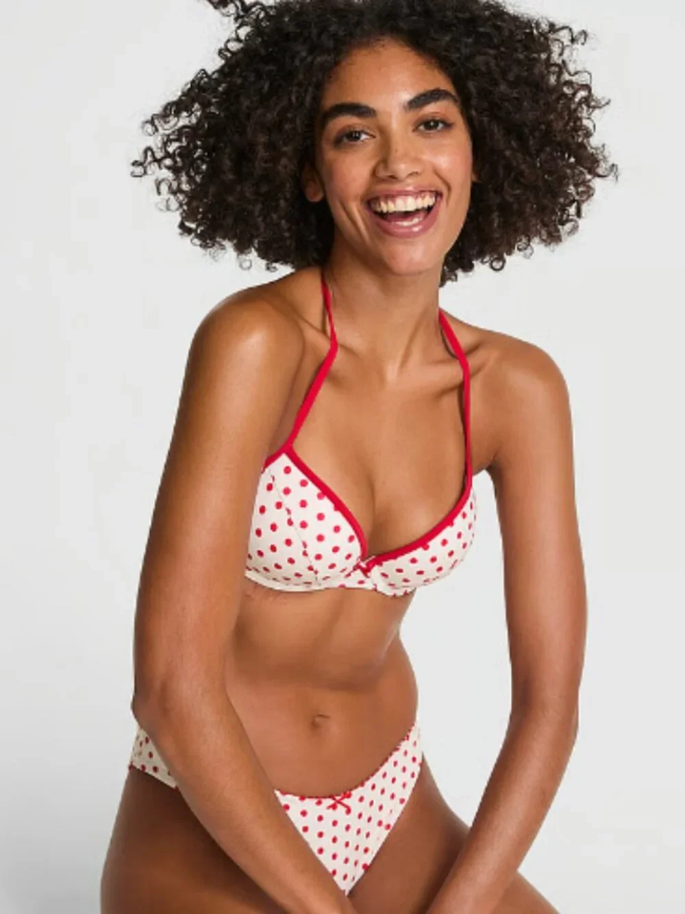 PINK by Frankies Bikinis Lovebug Addison Push Up Top Size L-DD 38775